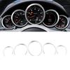 A03E-ABS Dashboard Trument Panel Decorative Ring Cover Trims Sticker For Porsche 911 Cayenne Panamera
