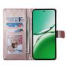 For Oppo Reno14 F 5G Case Rhombus Stitching Wallet Stand Leather Phone Cover with Long/Short Strap