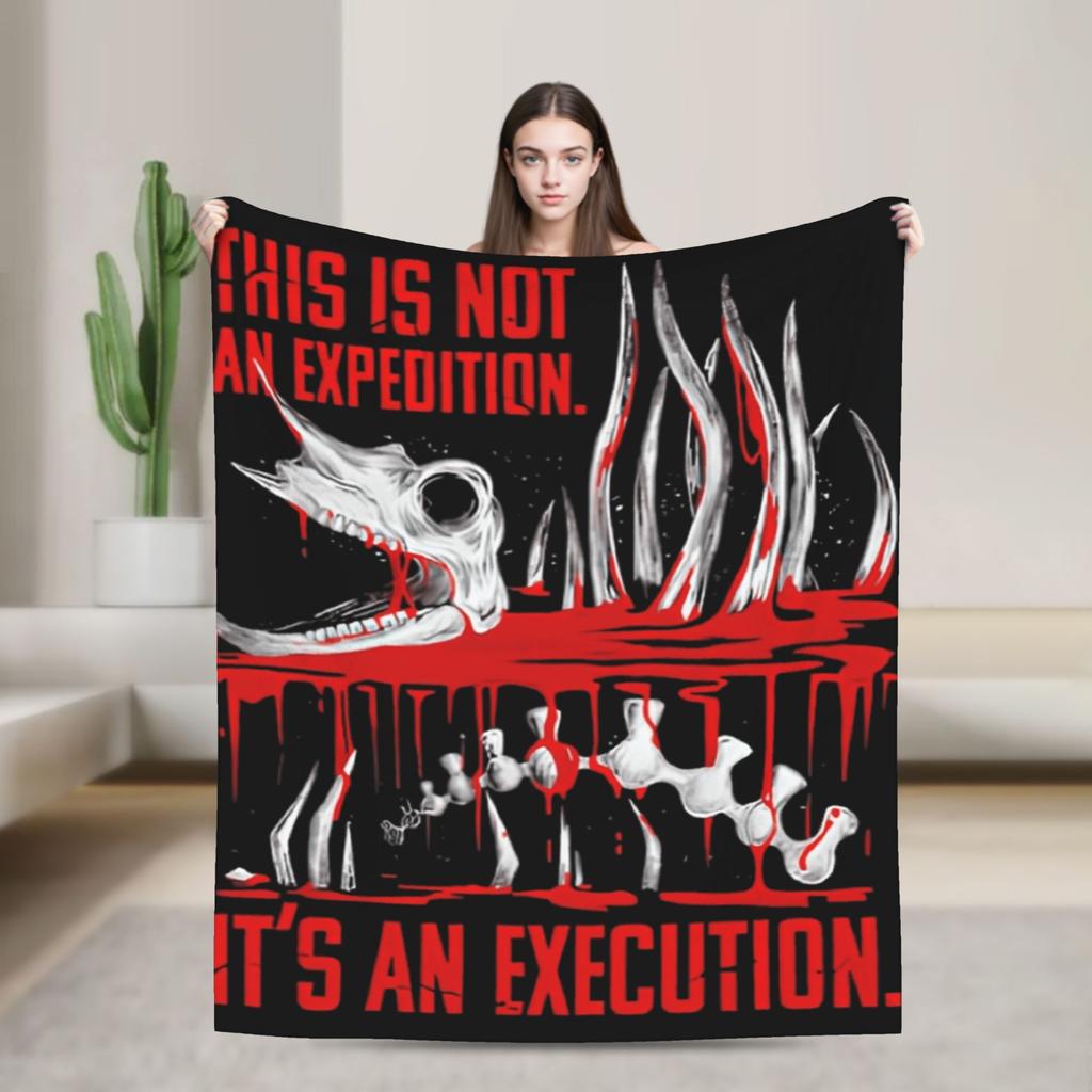 Iron Lung Horror Movie Knitted Blankets Velvet Lightweight Throw Blanket for Bedding Couch Bedroom Quilt