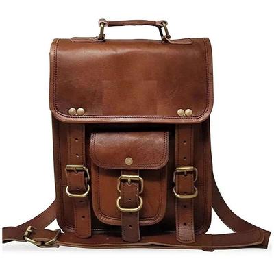 Bag Leather Genuine Messenger Shoulder Men Vintage Laptop Briefcase Travel Men's
