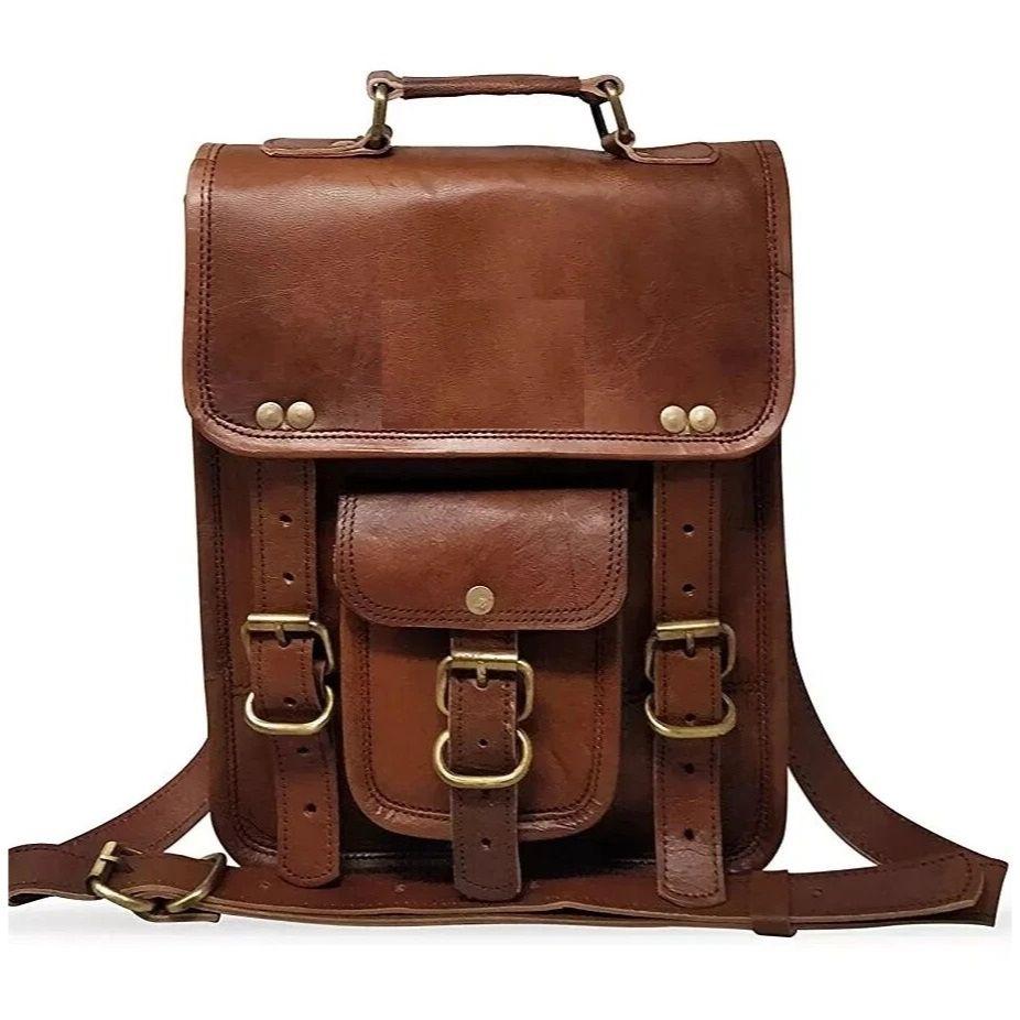 

Сумка Кожа Натуральная Мессенджер На Плечо Мужская Винтажная Портфель для Ноутбука Дорожная Мужская 11 x 9 x 3 in