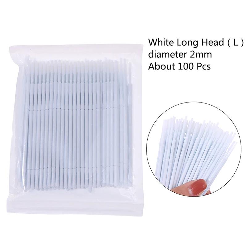 100Pcs Professional Disposable Eyelash Extension Micro Brush Applicator Make Up Mascara Swab Brushes  Professional Beauty Tools