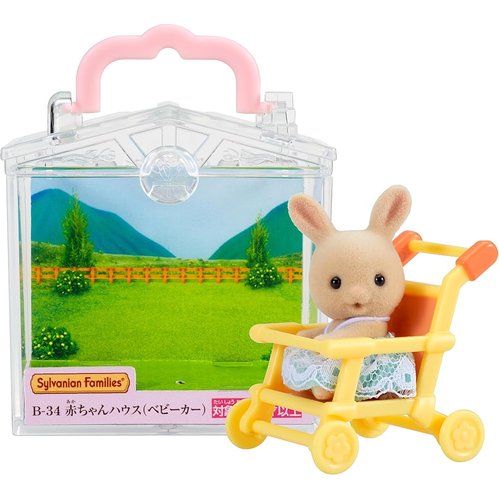 

Sylvanian Families Baby House with Stroller B-34 Toy Dollhouse for Ages 3 and Up