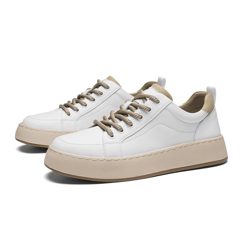 

Мужские туфли-доски из натуральной кожи Роскошное минималистичное качество Отдых на открытом воздухе Вечеринка молодежные Черно-белые Повседневные офисные туфли 44 белый