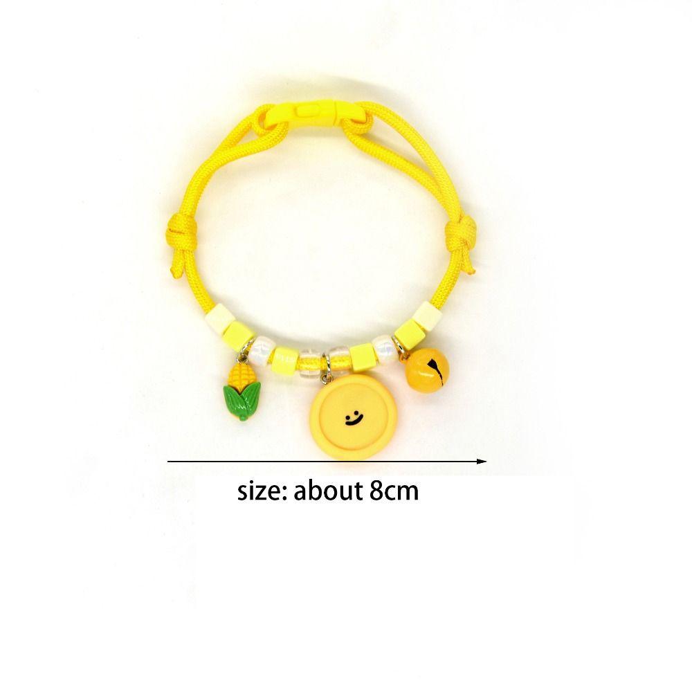 Cartoon Cartoon Small Pendant Adjustable Pet Cat Dog Necklace New Puppy Neck Ornament Accessories