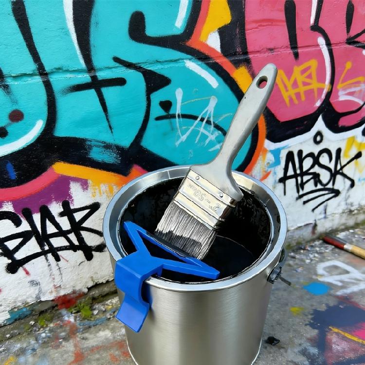3D Printed Plastic Brush Clean Brush Care Tool For Artists Beginner Painting and Oil Acrylic Watercolor Paint Removal