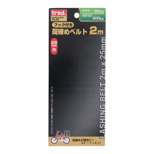 Sankyo Corporation trad Cargo Tie-Down Strap with Hooks, 2m, TB-2F