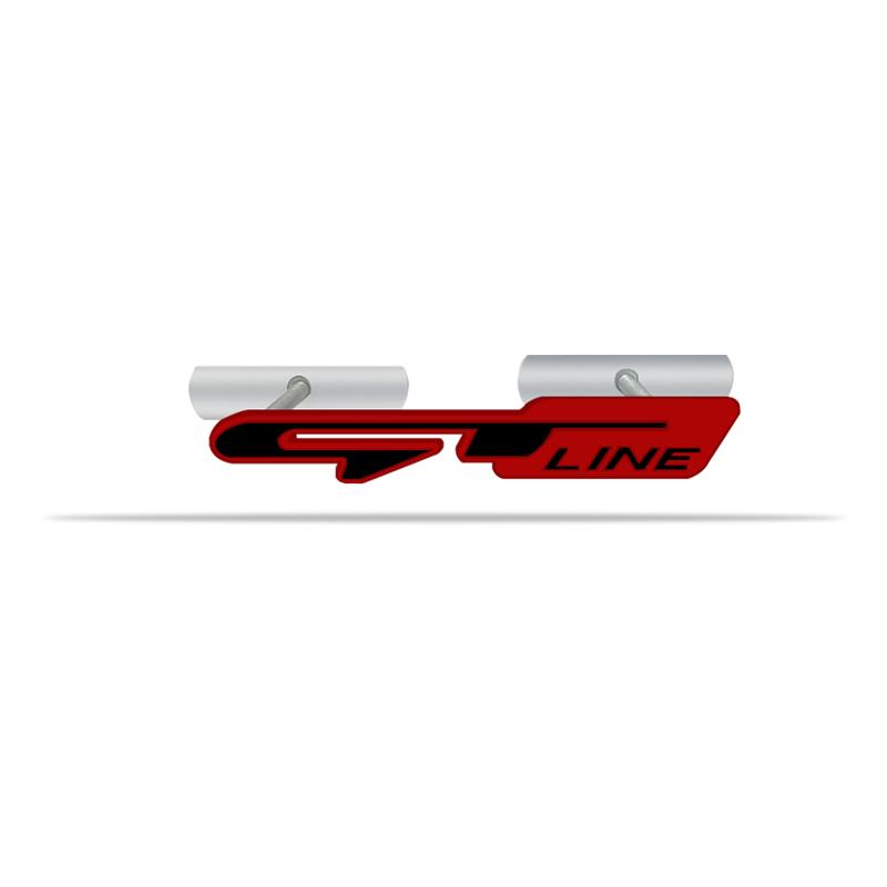 Alloy Metal GT LINE Logo Grille Emblem Rear Trunk Badge Sticker For Sorento Ceed Forte RIO Stonic K5 Sportage Venu Kona Santa Fe