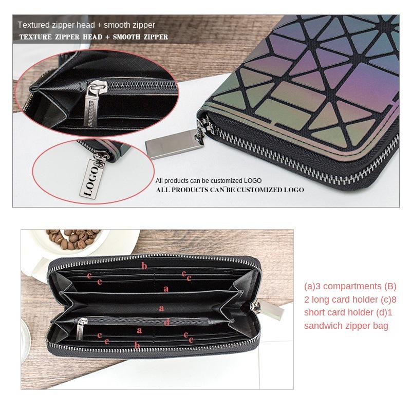 Zhai San Yisheng Damplånbok med Geometriskt Mönster i Reflekterande Siden