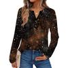 Camicie a Maniche Lunghe Stampate da Donna Top Eleganti Casual Camicie Trendy Top