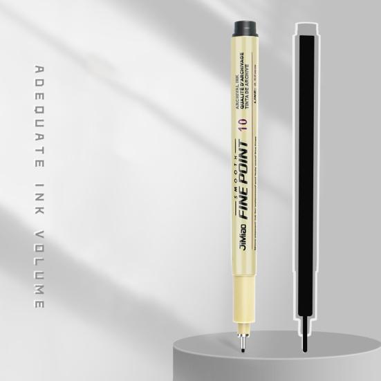 12Pcs Fineliner Set Waterproof Anti-Fouling Artists Illustration Sketching with 12 Different Line Widths Felt Tip Pens