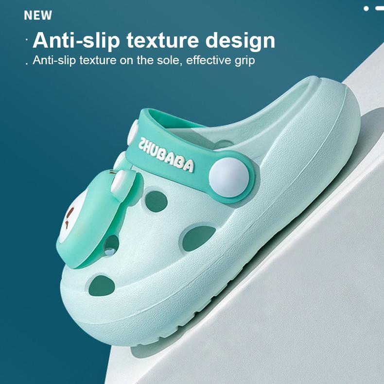Anime Cartoon Schuhe Kawaii Rosa Kaninchen Ente Sandalen und Hausschuhe Nette Weiche Unterseite Hause Hausschuhe Baby Poped Loch Schuhe Spielzeug geschenk