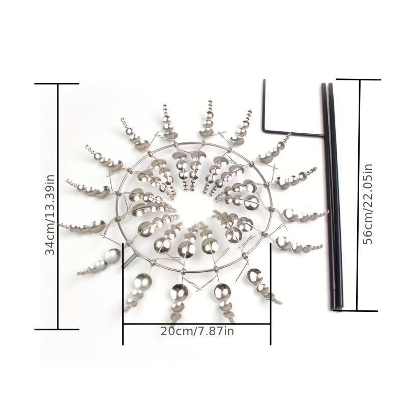 Outdoor Rotating Metal Windmill Sculpture Personalized Irregular Craft Decoration Wind Solar Spinners Yard Garden Decor