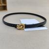 Waist Handmade Leather Belt For Women With Alloy Fastener For Trendy Wear Casual