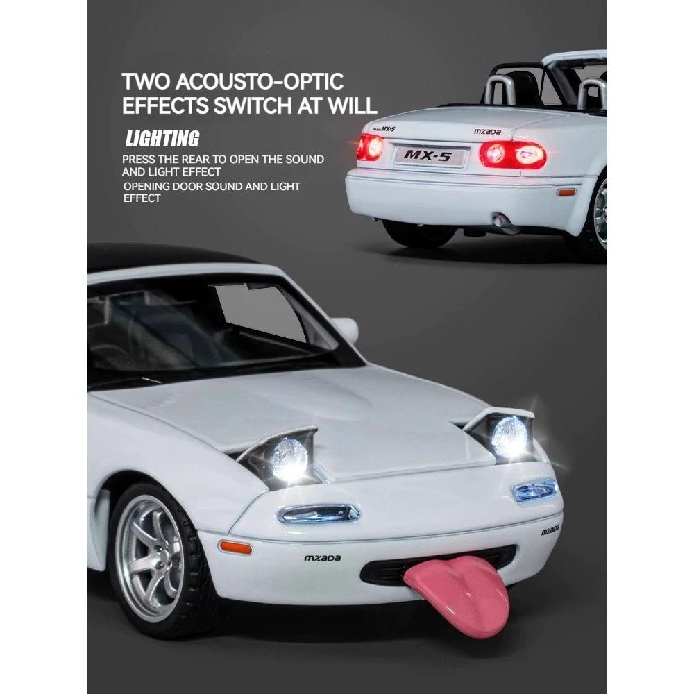 1/32 Mazda MX-5 Alloy Model Car, Multi-Purpose Gift Item, Decorative Home Accessory, and Fun Children's Toy