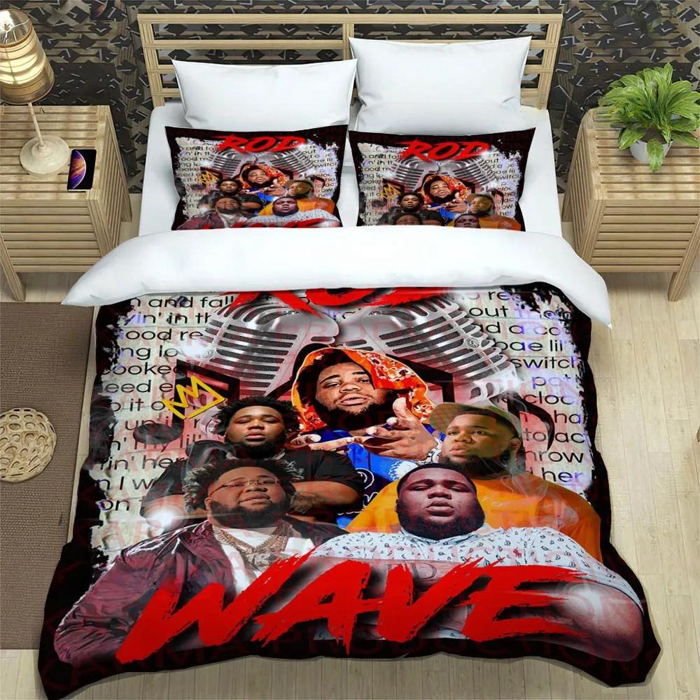 Popular Music Rod Wave Print Bedding Sets exquisite bed supplies set duvet cover comforter set bedding set luxury birthday gift