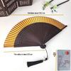 Blue Qipao Hanfu Dance Folding Fan – Green Summer Chinese Fan, Small and Blank