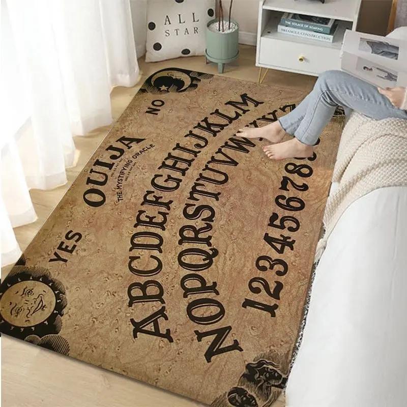 Halloween Ouija Board Indoor Long Rugs Nordic Style Home Doormat Bathroom-Toilet Mats Bedroom Toilet Rug