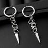 Gothic Y2K Punk Peak Rivet Pendant Earrings Men and Women Viking Jewelry  Street Dark Party Gift Accessories
