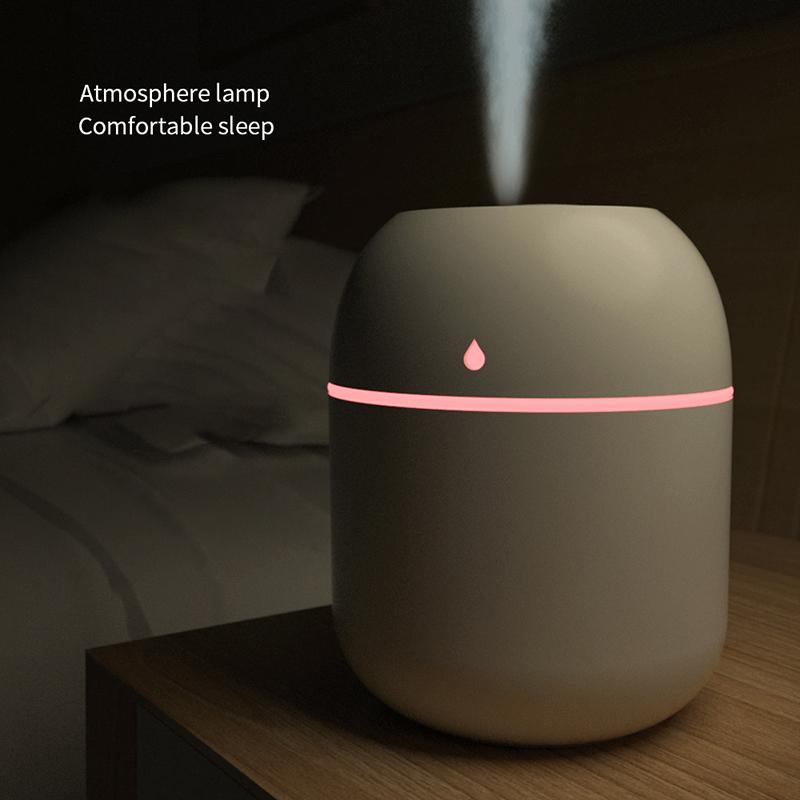 Mini Ultrasonic Air Humidifier 200Ml Usb Charge Diffuser Car Purifier Aromatherapy Anion Mist Maker Dense Fog Freshener Vehicle