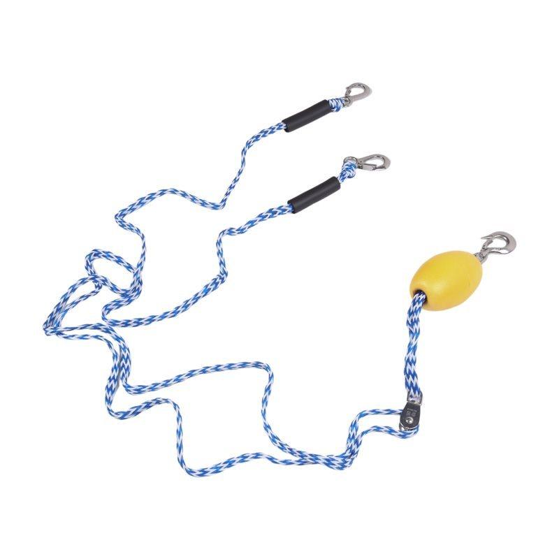 Upgraded-Boat Tow Harness Heavy Duty For Tubing,Self Centering Boat Tow Rope, Floating Tube Rope For Boats, Towable Tube