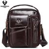 Humerpaul Men Leather Messenger Bag Multifunctional Shoulder Bag Handbag Briefcase Travel Backpack