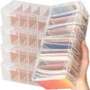 Game Card Flip Storage Box Plastic Playing Cards Case Transparent Clear Poker Boxes Adjustable Board Organizer Container