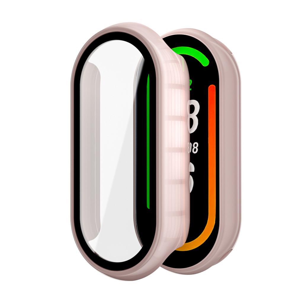 Case For Mi Band 9 8 Protective Hard PC Bumper Screen Protector Tempered Glass+Cover For Xiaomi Mi Band 9 NFC Watch Accessories