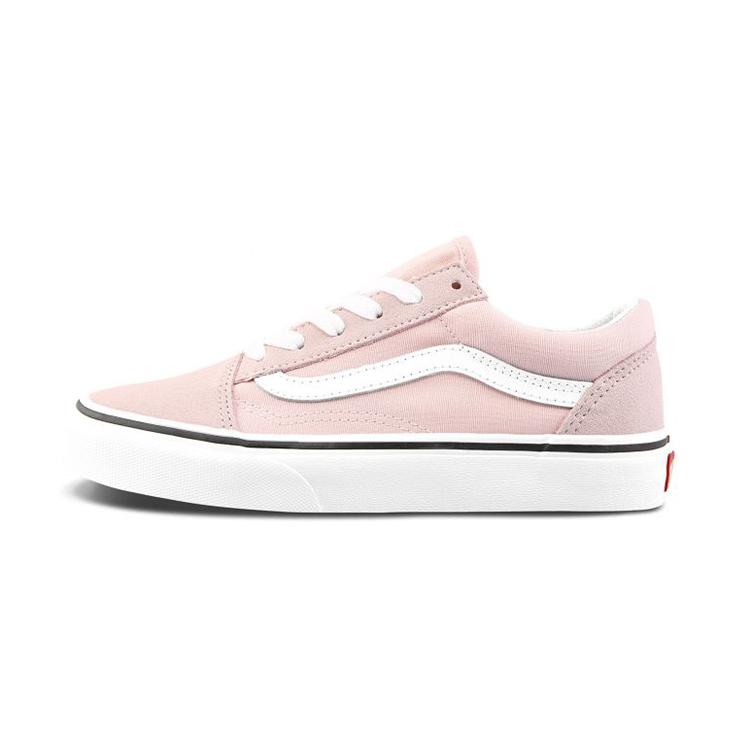 Vans Canvas Low Top Skateboard Shoes Pink White Children Aged 3 7 Years Old VN0A4BUUTC3