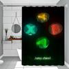 Gaming Poster Just One More Game Retro Shower Curtains 180cm Polyester Modern Style Bathroom Curtain With Hooks Shower Curtain