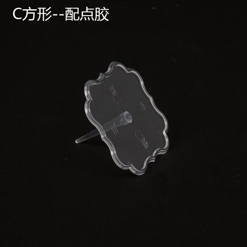 

YOMDID 20pcs Practical Cake Stands Decoration Bottom Bracket Transparent Plastic Fondant Chocolate Holders Kitchen Accessories