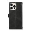 For iPhone 16 Pro Case Split Leather Magnetic Wallet Phone Protector with Wrist Strap