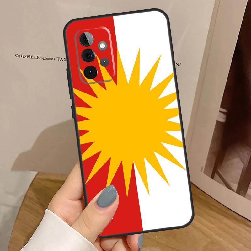 Yazidis Flag Case For Samsung Galaxy A55 A35 A15 A54 A34 A14 A33 A53 A13 A23 A17 A06 A16 A56 A36 A32 A52