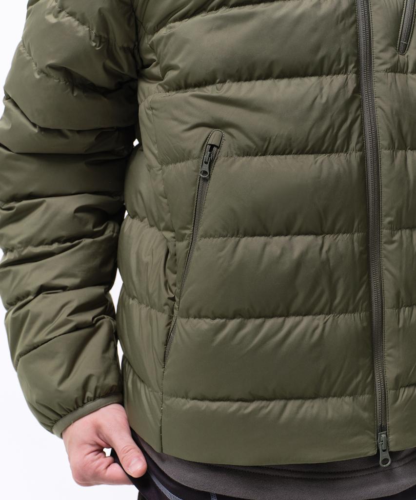 Musinsa Standard [City Leisure] Round Neck Light Down Jacket [Khaki]