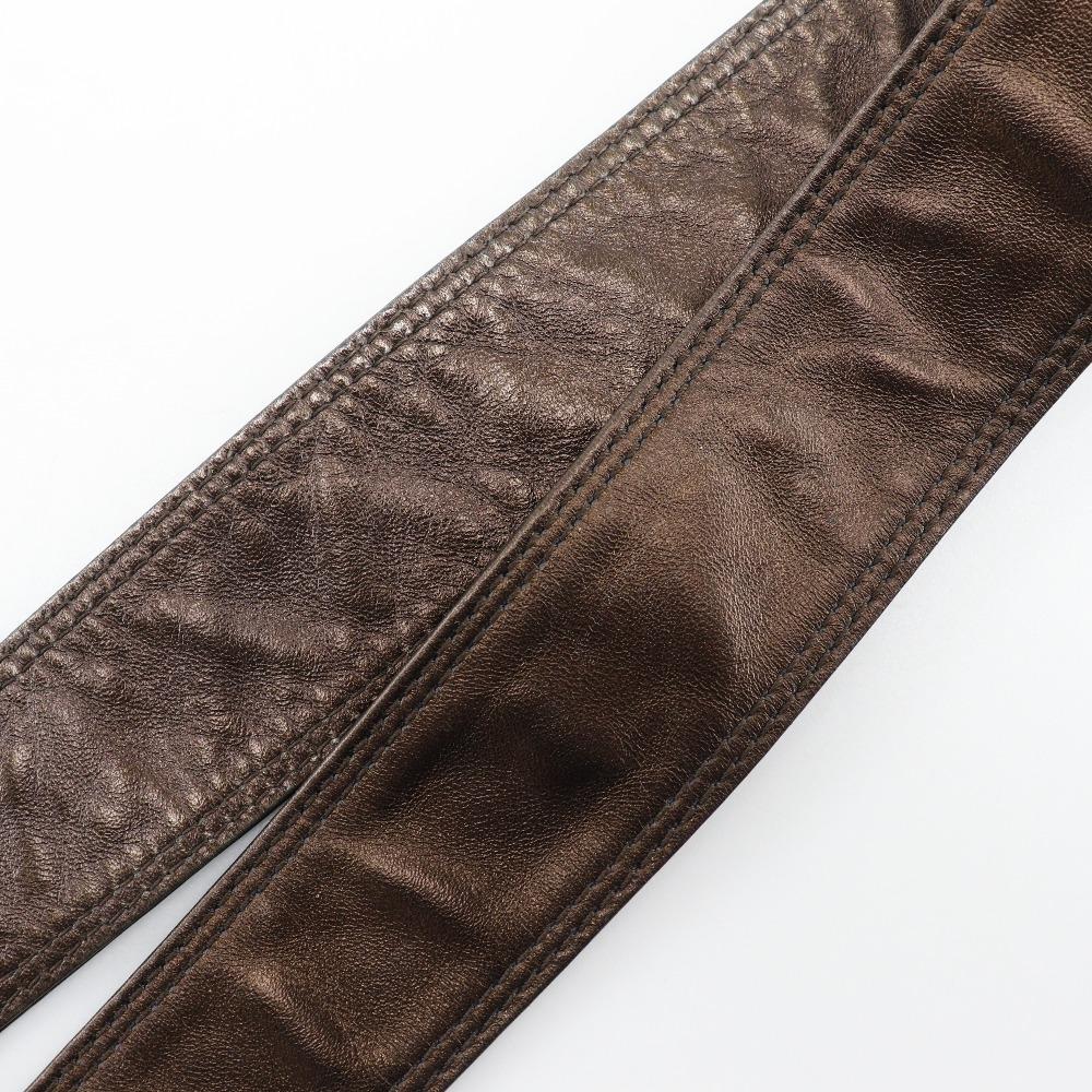 Chanel Geantă de umăr cu o curea, piele de vițel bronz, Damă, Folosită