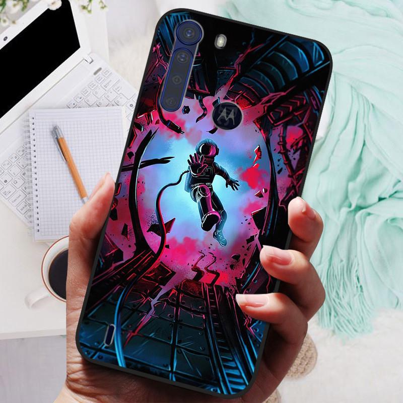 For Motorola One Fusion Case Black Bumper Soft Silicone Cover For Moto One Fusion Plus Phone Cases OneFusion Fusion+ Funda Shell