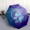 1pc Paw Heart Automatic Folding Umbrella, Heavy Duty 8 Rib Iron Frame,  Suitable for Travel, Daily Use, Birthday, Decor Gift M0105104
