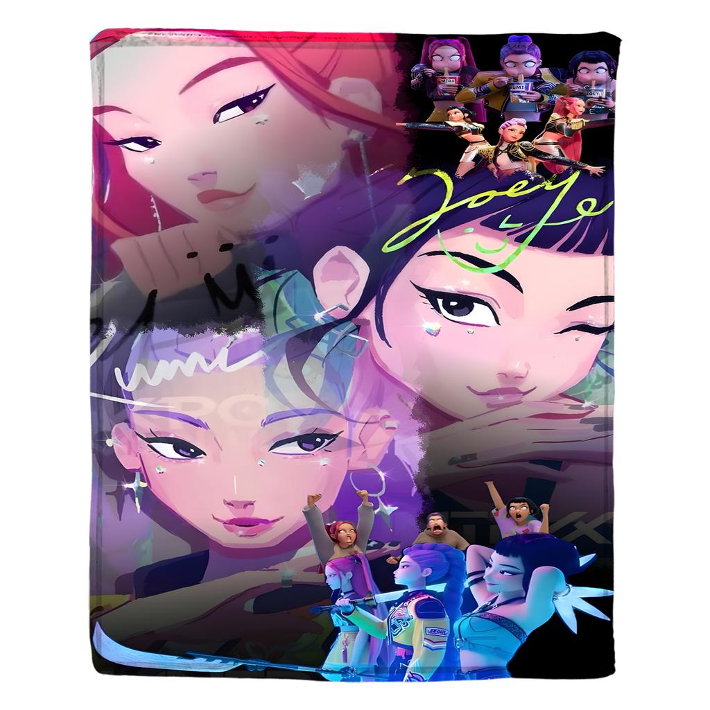 Flannel Digital Printed Blanket Conditioning Blanket Sofa Blanket Girl Gift