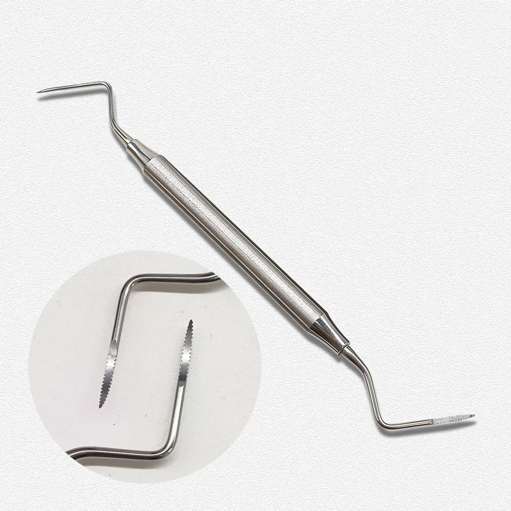 1 Pc or 2 Pcs or 3 Pcs Dental Root Tip Pick Tool Tooth Elevator with Saw Tooth Tip Dental Minimally Invasive Extraction Surgical Instrument Efficient