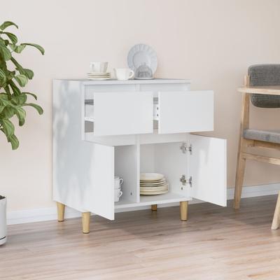 White Sideboard 60 X 35 X 70 Cm Engineered Wood