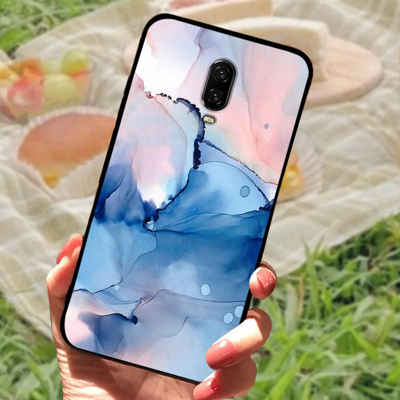 For Oneplus 6T Case Silicone Soft TPU Phone Cover For One Plus 6 6T Case Bumper For Oneplus 6 6 T Capa Mabrle Fashion Coques