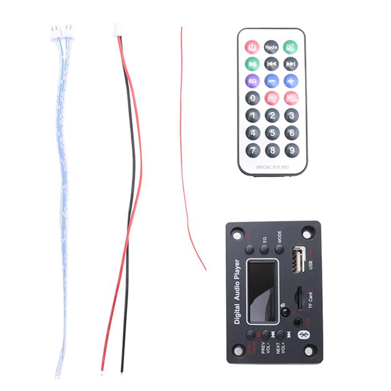 ABUO-Bluetooth Module Car Audio Bluetooth Mp3 Decoder Board Mp3 Decoder Power Amplifier Board External Microphone Function