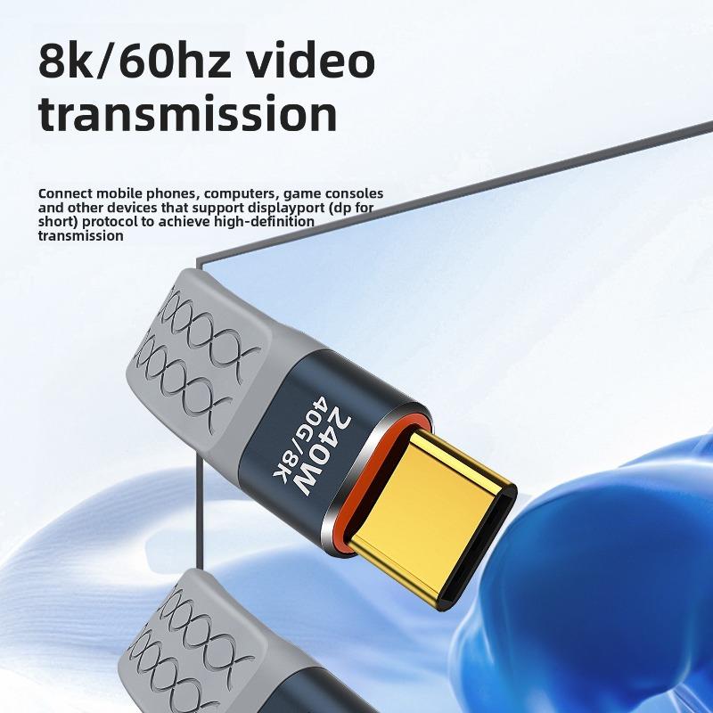 USB1 Type C Cable 111W PD Fast Charging 11Gbps Data Transfer Thunderbolt 1 Compatible