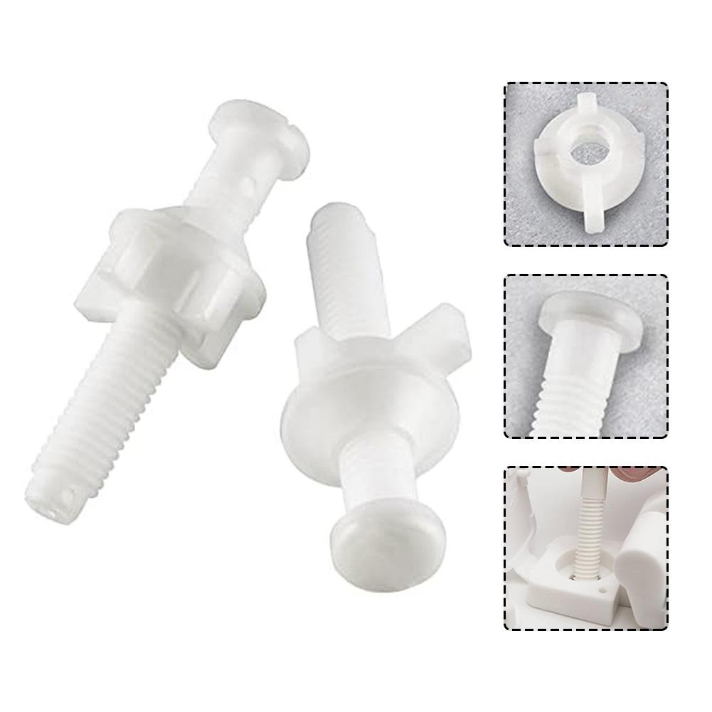Toilet Seat Hinge Toilet Screws Toilet Nuts Toilet Bolt For Toilet Plastic White For Seat Hinge Bolt Screw Kit