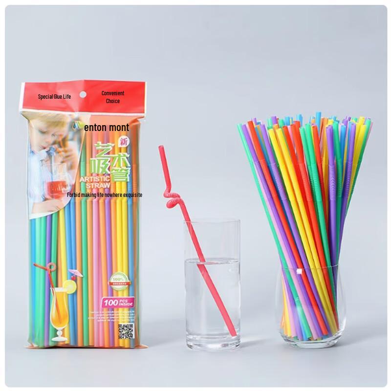 Disposable Bendable Plastic Drinking Straws