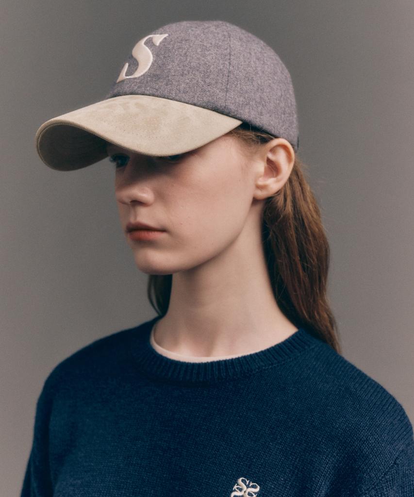 Seteo Wool Fox Suede Casual Ball Cap Beige