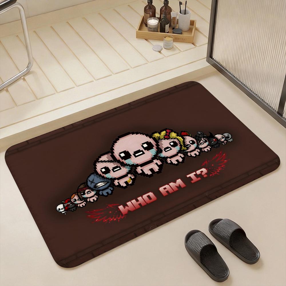 Tappetino da gioco The Binding of Isaac Tappetino ecologico in flanella Tappetino per porta antiscivolo inodore Tappeto per pavimenti interni Morbido tappeto corto in peluche per la casa