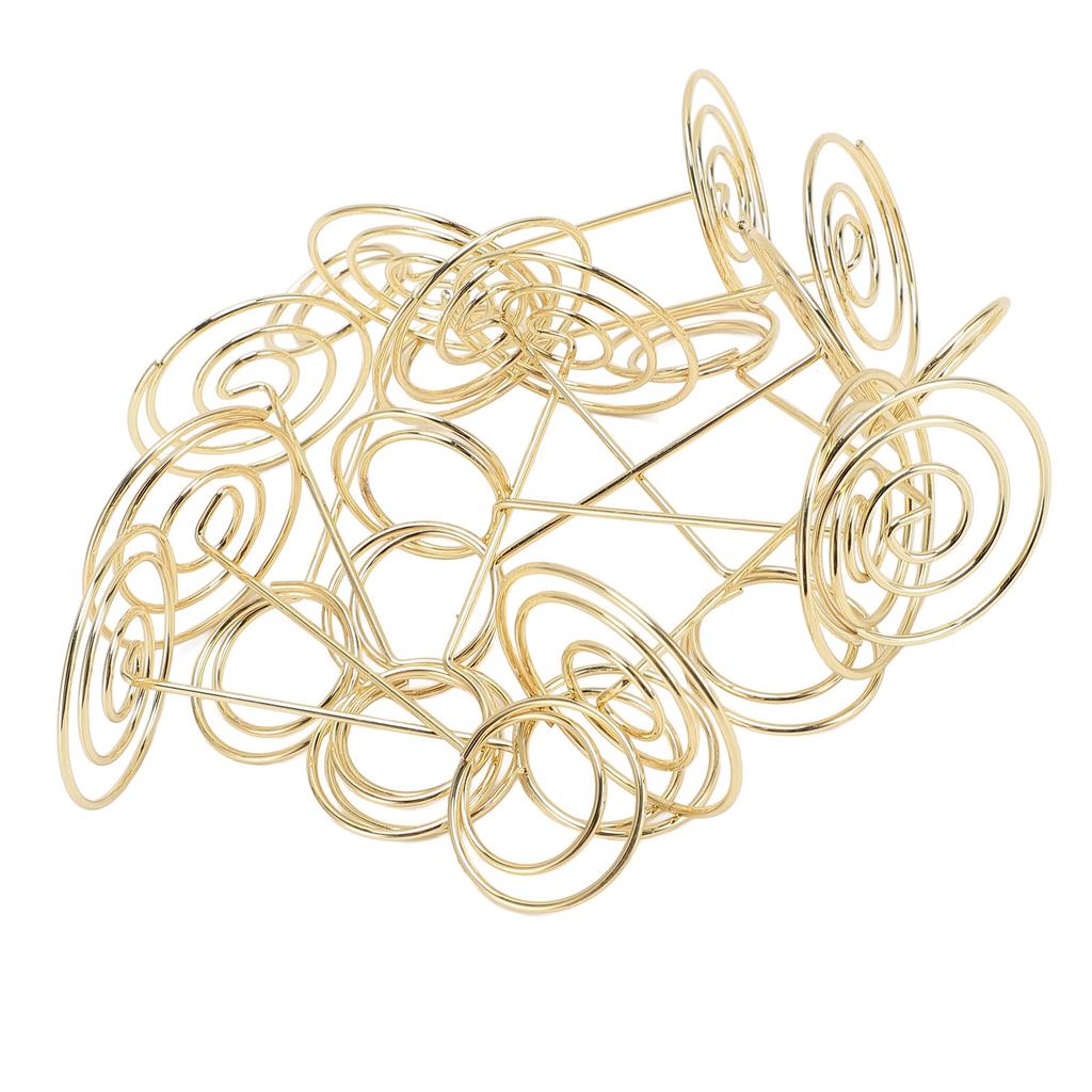 24PCS Table Number Holder 85mm Height Stainless Steel Multifunctional Wire Picture Holder