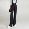 Women's High-Waist Wide-Leg Suit Pants with Detachable Belt