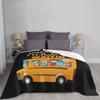 School Bus Driver Appreciation Gifts Funny School Bus Driver They See Me Rollin' They Waitin' Throw Pillow Throw Blanket